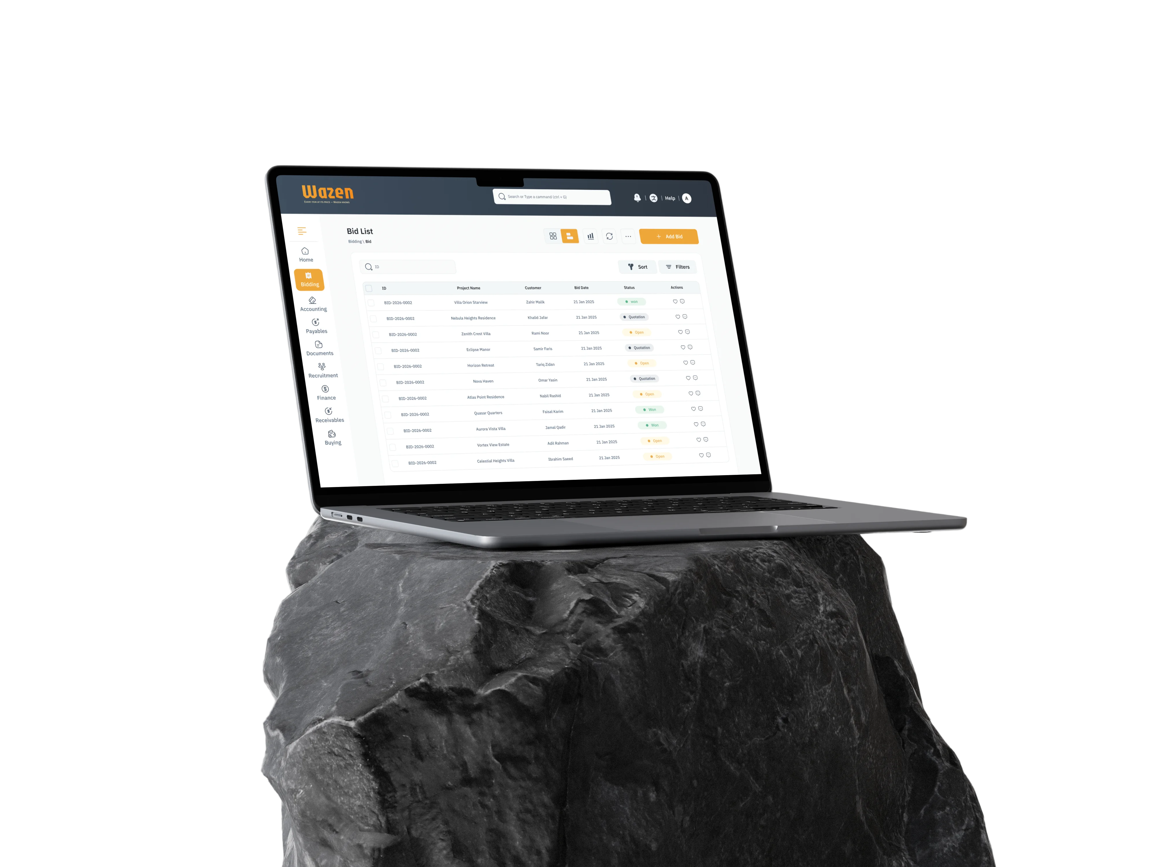 Wazin Dashboard